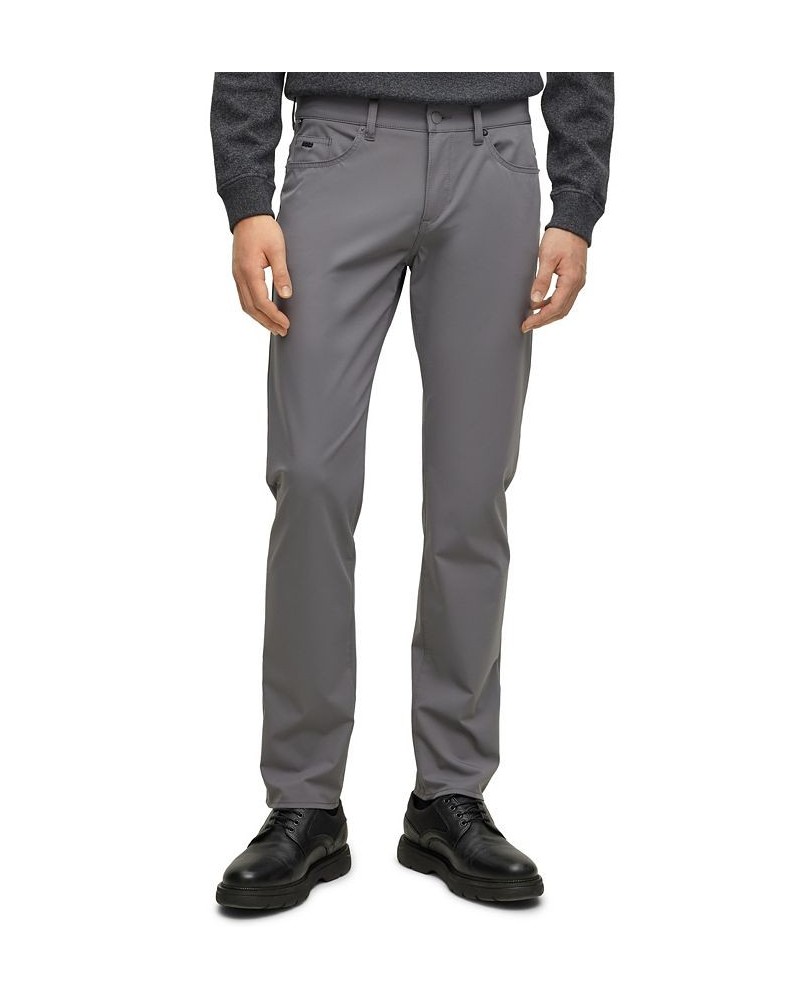 BOSS Men's Slim-Fit Performance-Stretch Crease-Resistant Fabric Jeans Gray $80.84 Jeans