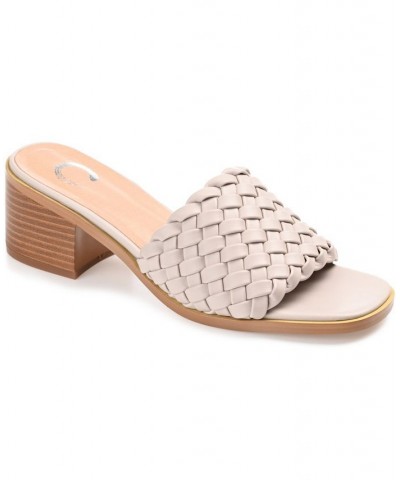 Women's Fylicia Woven Sandals Gray $34.85 Shoes