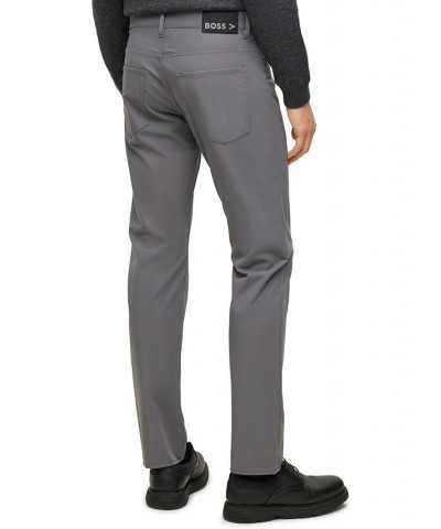 BOSS Men's Slim-Fit Performance-Stretch Crease-Resistant Fabric Jeans Gray $80.84 Jeans