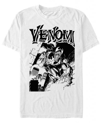 Marvel Men's Comic Collection Venom In The Streets Short Sleeve T-Shirt White $19.59 T-Shirts