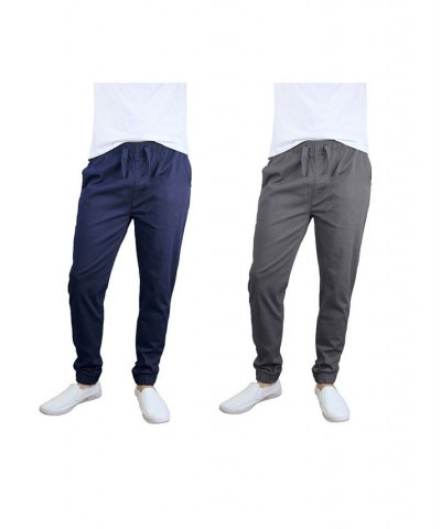 Men's Basic Stretch Twill Joggers, Pack of 2 PD06 $30.50 Pants