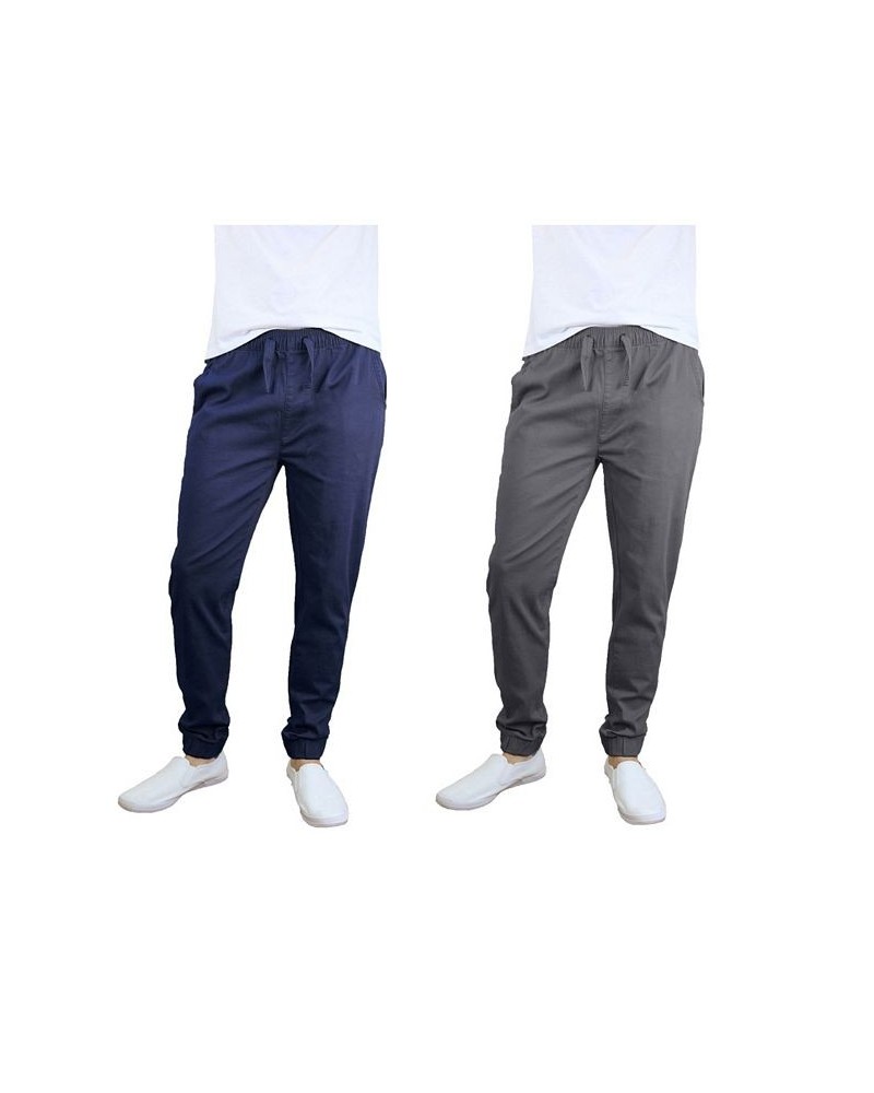 Men's Basic Stretch Twill Joggers, Pack of 2 PD06 $30.50 Pants