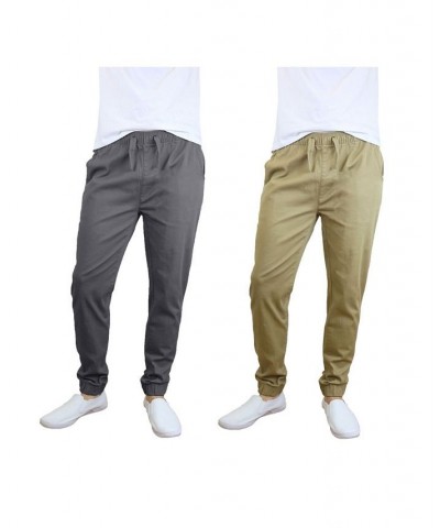 Men's Basic Stretch Twill Joggers, Pack of 2 PD06 $30.50 Pants