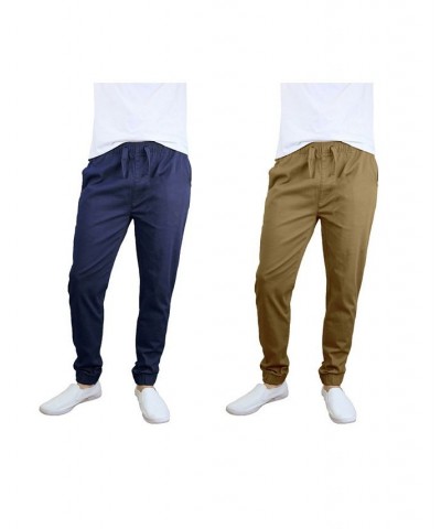 Men's Basic Stretch Twill Joggers, Pack of 2 PD06 $30.50 Pants