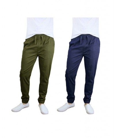 Men's Basic Stretch Twill Joggers, Pack of 2 PD06 $30.50 Pants