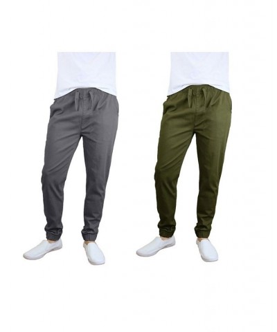 Men's Basic Stretch Twill Joggers, Pack of 2 PD06 $30.50 Pants