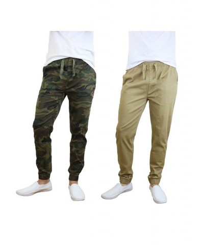 Men's Basic Stretch Twill Joggers, Pack of 2 PD06 $30.50 Pants