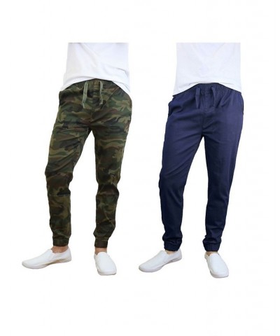 Men's Basic Stretch Twill Joggers, Pack of 2 PD06 $30.50 Pants