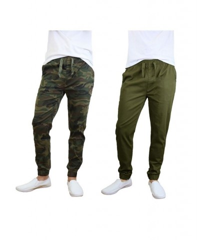 Men's Basic Stretch Twill Joggers, Pack of 2 PD06 $30.50 Pants