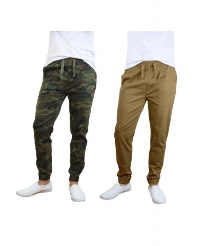 Men's Basic Stretch Twill Joggers, Pack of 2 PD06 $30.50 Pants