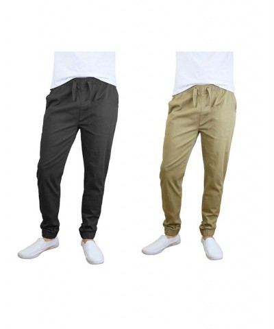 Men's Basic Stretch Twill Joggers, Pack of 2 PD06 $30.50 Pants