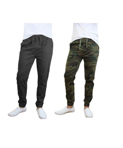 Men's Basic Stretch Twill Joggers, Pack of 2 PD06 $30.50 Pants