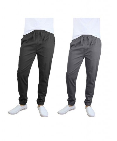 Men's Basic Stretch Twill Joggers, Pack of 2 PD06 $30.50 Pants