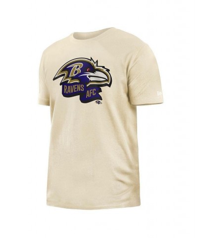 Men's Cream Baltimore Ravens Sideline Chrome T-shirt $23.19 T-Shirts