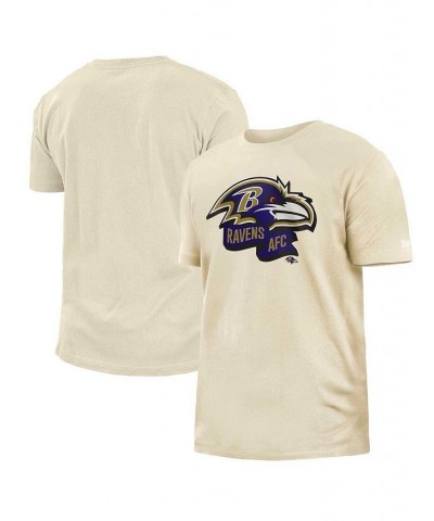 Men's Cream Baltimore Ravens Sideline Chrome T-shirt $23.19 T-Shirts