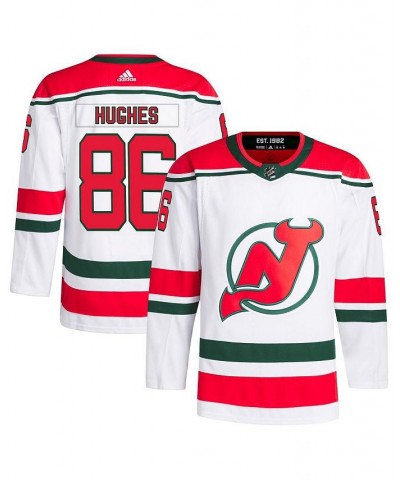 Men's Jack Hughes White New Jersey Devils 2022/23 Heritage Primegreen Authentic Pro Jersey $89.18 Jersey