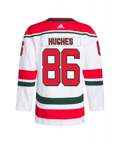 Men's Jack Hughes White New Jersey Devils 2022/23 Heritage Primegreen Authentic Pro Jersey $89.18 Jersey