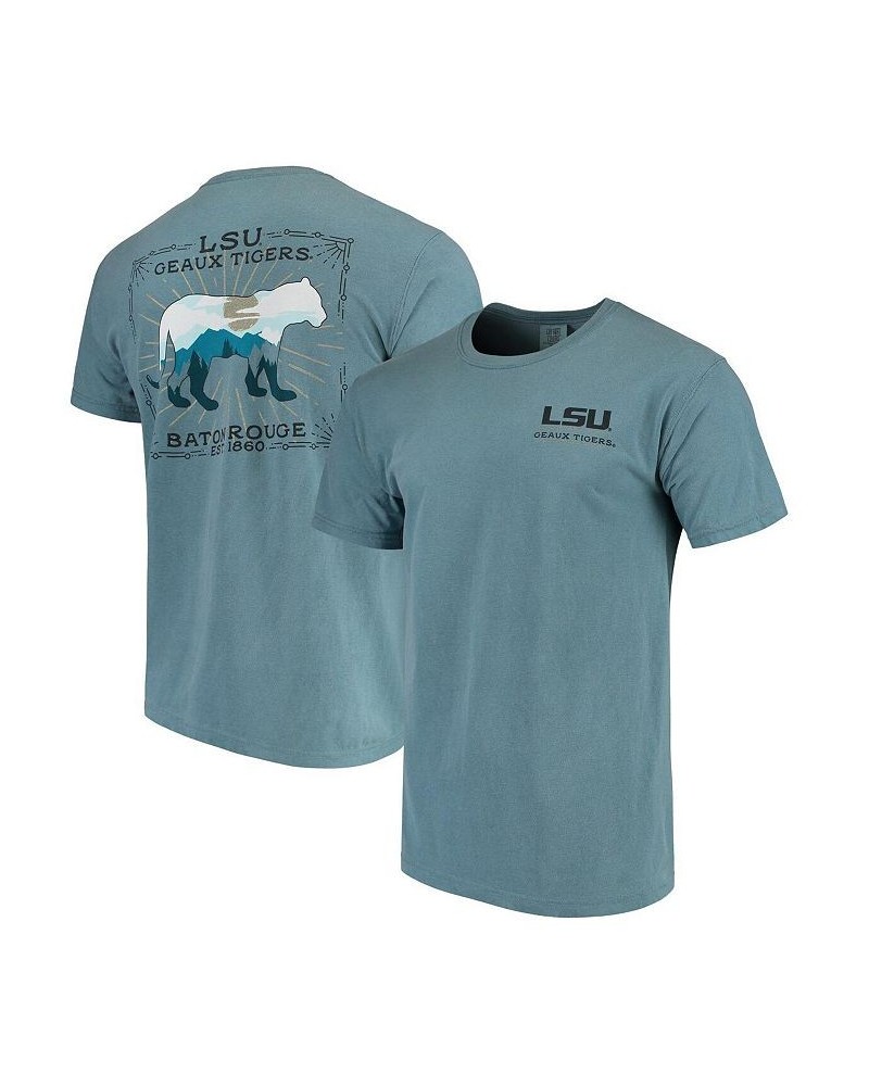 Men's Blue LSU Tigers State Scenery Comfort Colors T-shirt $24.77 T-Shirts