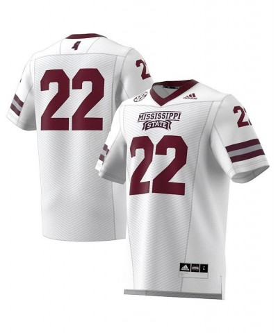 Men's 22 White Mississippi State Bulldogs Premier Strategy Jersey $47.60 Jersey