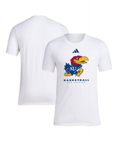 Men's White Kansas Jayhawks On Court Fresh T-shirt $22.03 T-Shirts