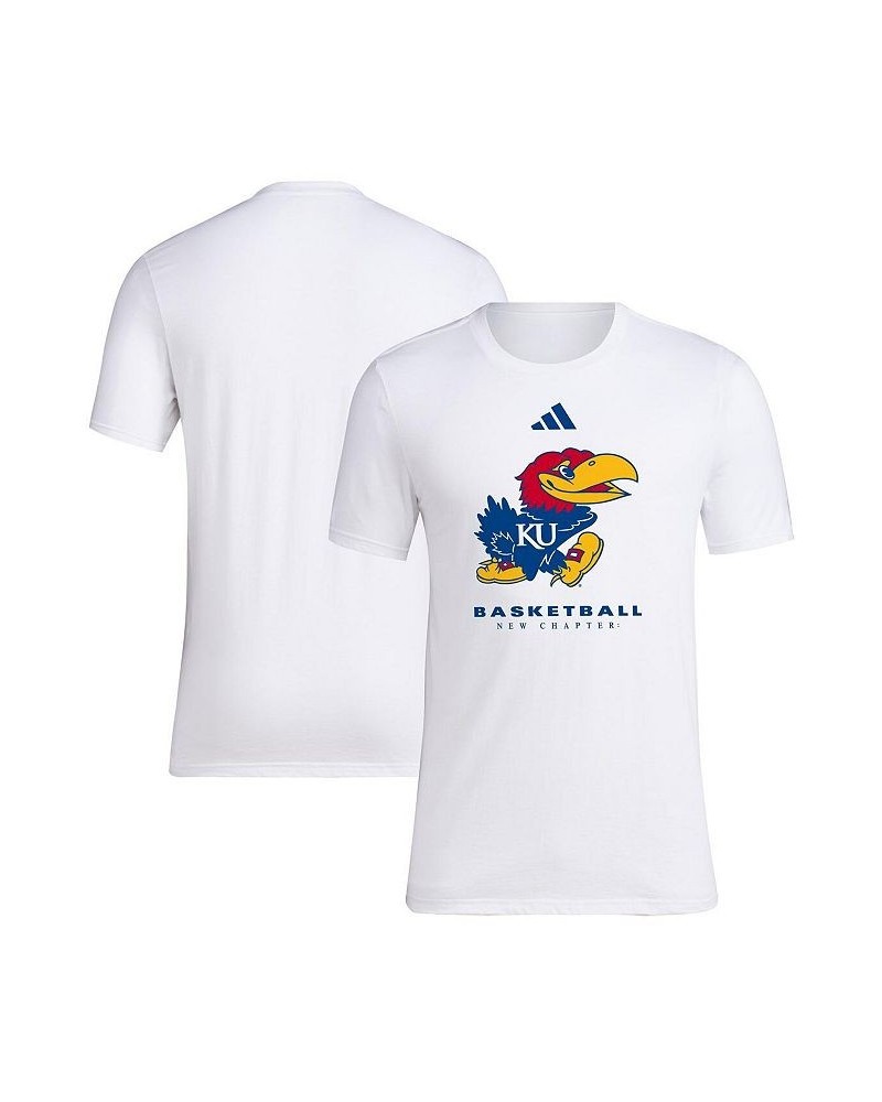 Men's White Kansas Jayhawks On Court Fresh T-shirt $22.03 T-Shirts