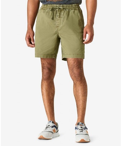 Men's Classic Fit Drawstring Pull Up 7" Shorts Green $24.99 Shorts