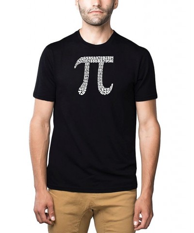 Men's Premium Word Art T-Shirt - 100 Digits of Pi Black $18.00 T-Shirts