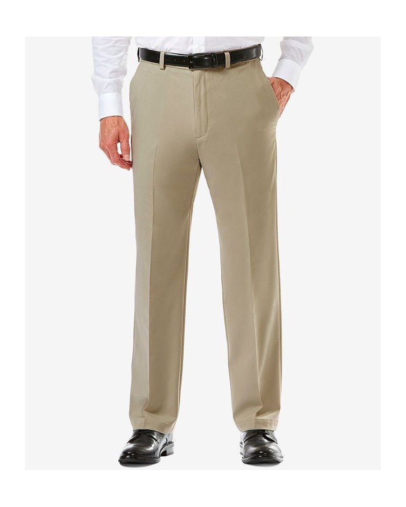 Men's Cool 18 PRO Classic-Fit Expandable Waist Flat Front Stretch Dress Pants PD05 $30.79 Pants