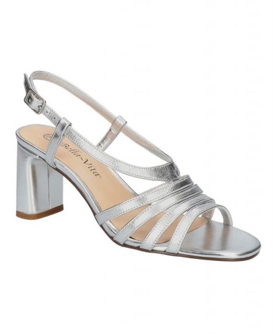 Women's Gretta Heeled Sandals Gray $51.25 Shoes