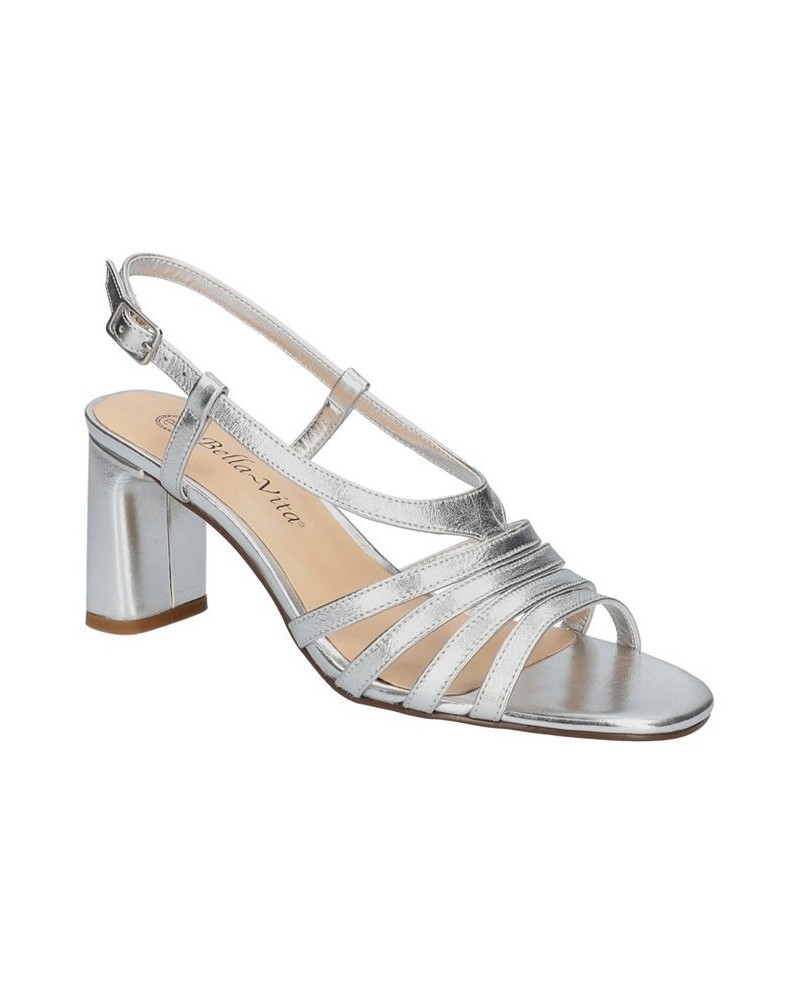 Women's Gretta Heeled Sandals Gray $51.25 Shoes