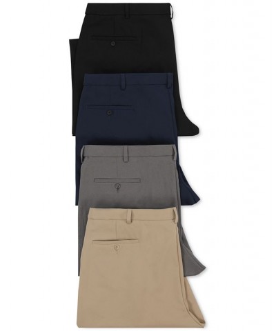 Men's Cool 18 PRO Classic-Fit Expandable Waist Flat Front Stretch Dress Pants PD05 $30.79 Pants