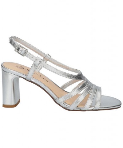 Women's Gretta Heeled Sandals Gray $51.25 Shoes