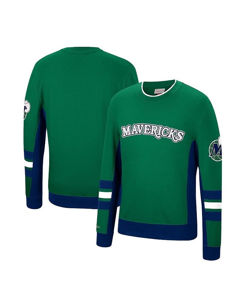 Men's Kelly Green Dallas Mavericks Hardwood Classics Hometown Champs Pullover Sweater $33.11 Sweaters