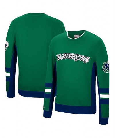 Men's Kelly Green Dallas Mavericks Hardwood Classics Hometown Champs Pullover Sweater $33.11 Sweaters