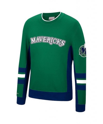 Men's Kelly Green Dallas Mavericks Hardwood Classics Hometown Champs Pullover Sweater $33.11 Sweaters