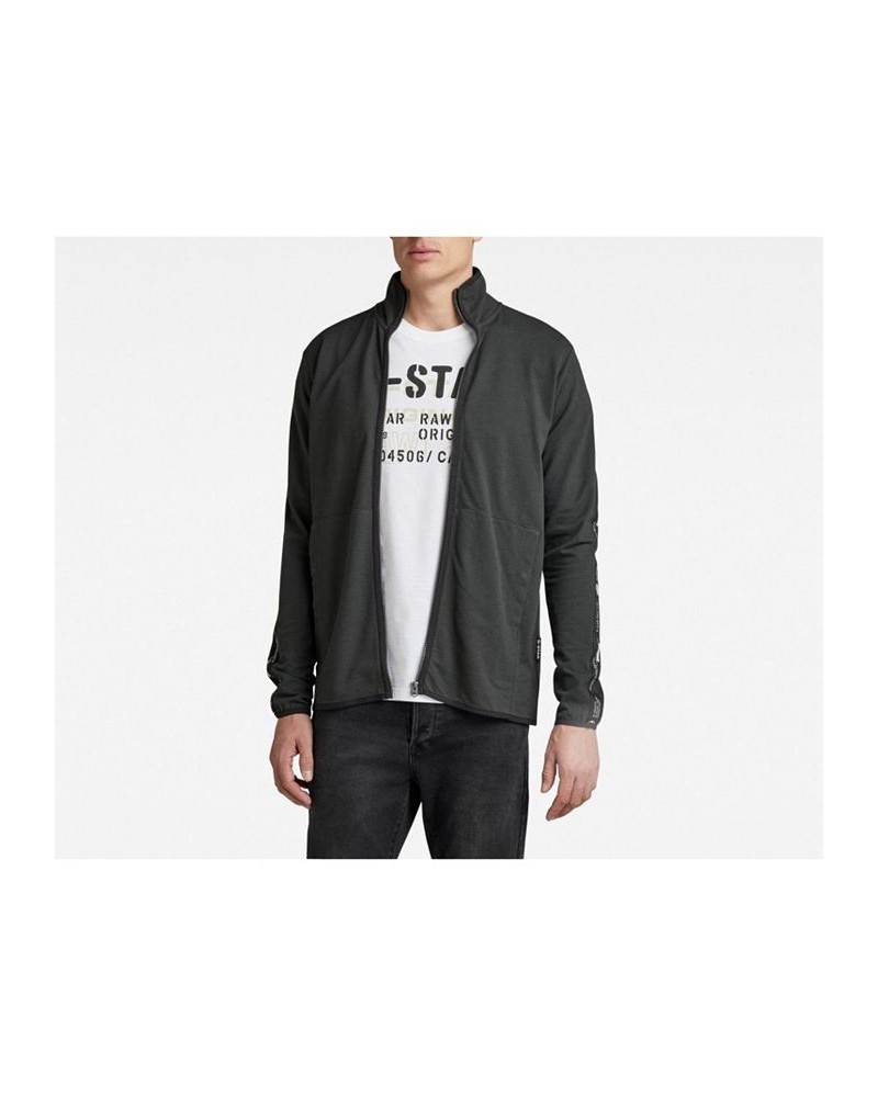 Men's Logo Tape Tweeter Zip Jacket Gray $58.80 Sweaters