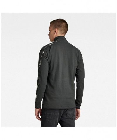 Men's Logo Tape Tweeter Zip Jacket Gray $58.80 Sweaters