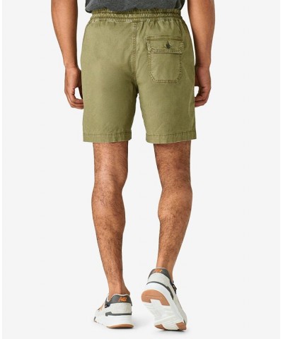 Men's Classic Fit Drawstring Pull Up 7" Shorts Green $24.99 Shorts