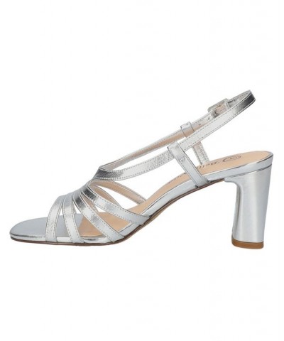 Women's Gretta Heeled Sandals Gray $51.25 Shoes