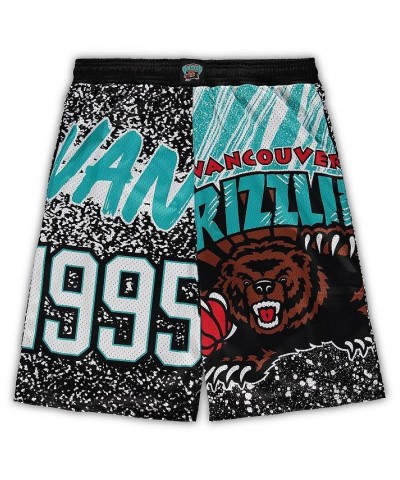 Men's Black Vancouver Grizzlies Big and Tall Hardwood Classics Jumbotron Shorts $39.60 Shorts