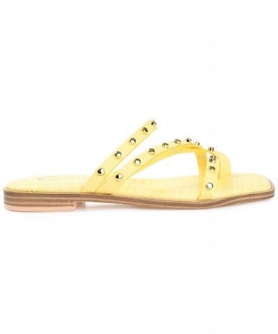 Women's Fanny Studded Sandals Black $43.00 Shoes