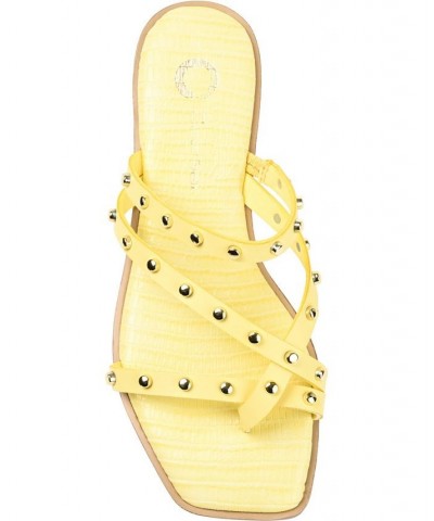 Women's Fanny Studded Sandals Black $43.00 Shoes