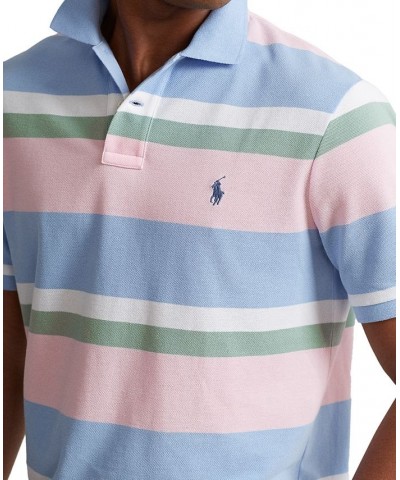 Men's Classic-Fit Striped Mesh Polo Shirt Yellow $48.75 Polo Shirts