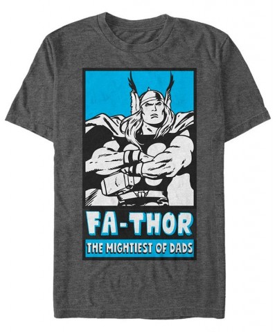 Marvel Men's Classic Comics Thor Mightiest Of Dads Poster, Short Sleeve T-Shirt Gray $18.89 T-Shirts