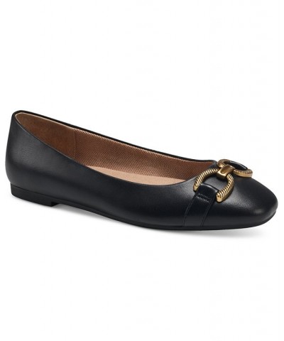 Brookee Memory Foam Ballet Flats Black $42.79 Shoes