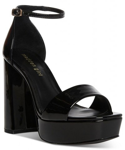 Omega Two-Piece Platform Dress Sandals Black $33.18 Shoes