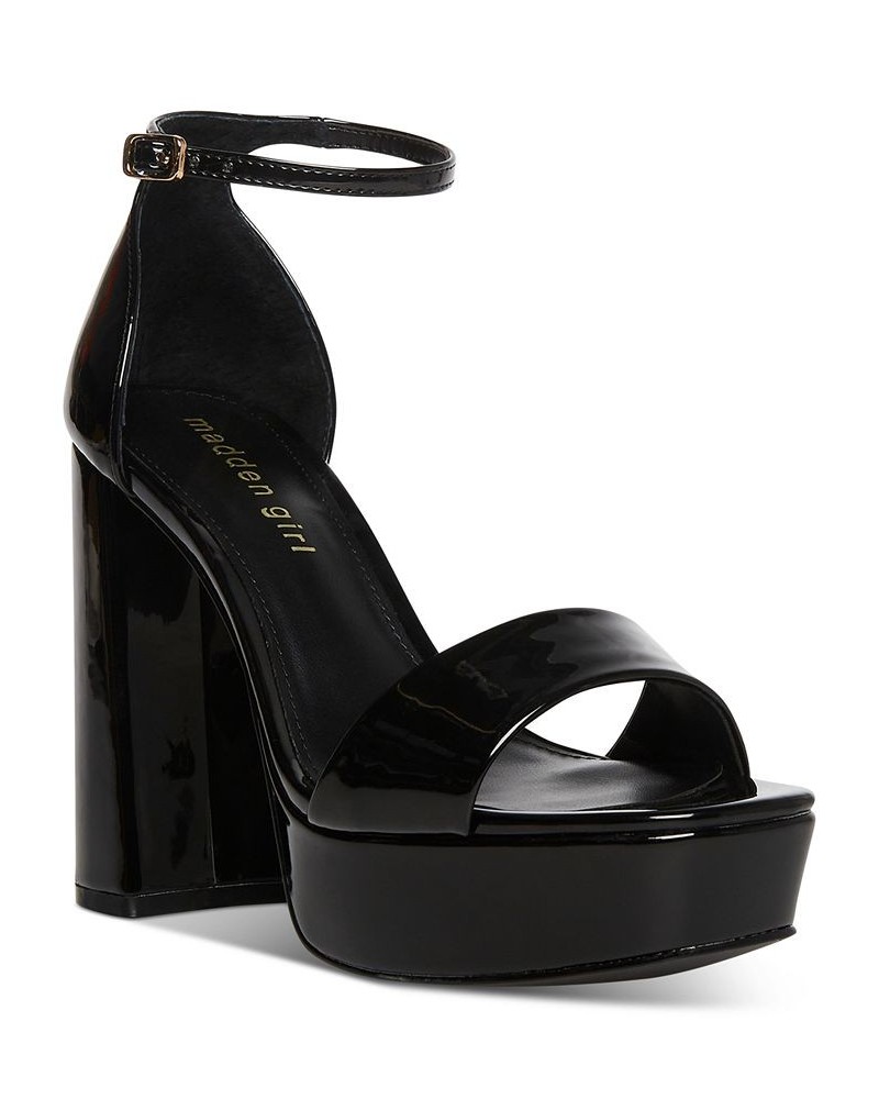 Omega Two-Piece Platform Dress Sandals Black $33.18 Shoes