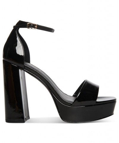 Omega Two-Piece Platform Dress Sandals Black $33.18 Shoes