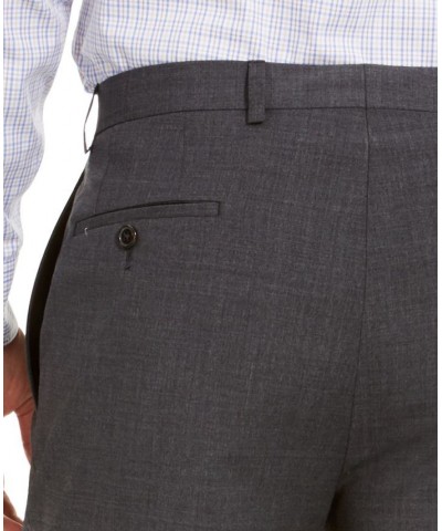 Men's Wool Blend Classic-Fit UltraFlex Stretch Double-Reverse Pleated Dress Pants PD02 $60.00 Pants