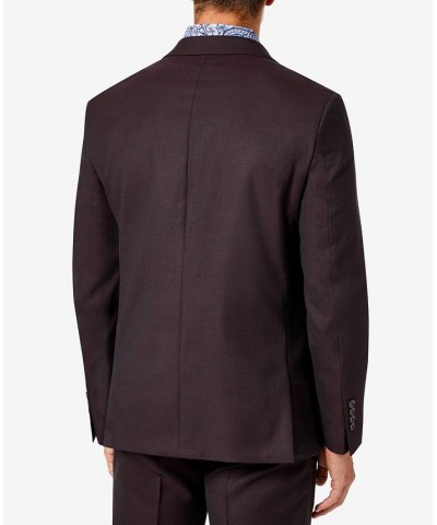 Men's Classic-Fit Wool Suit Separates Red $77.40 Suits